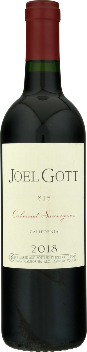 slide 1 of 11, Joel Gott 815 Cabernet Sauvignon California Red Wine, 750 ml Glass Bottle, 13.75% ABV, 750 ml