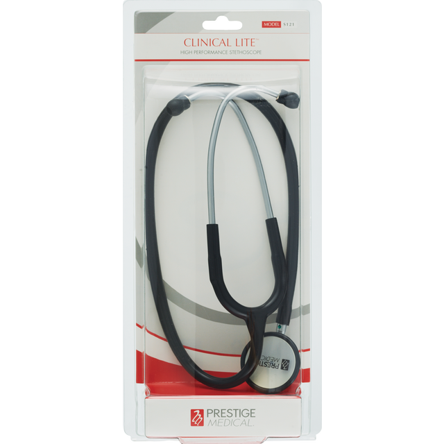 slide 1 of 1, PRESTIGE MEDICAL Clinical Lite Stethoscope Black, 1 ct