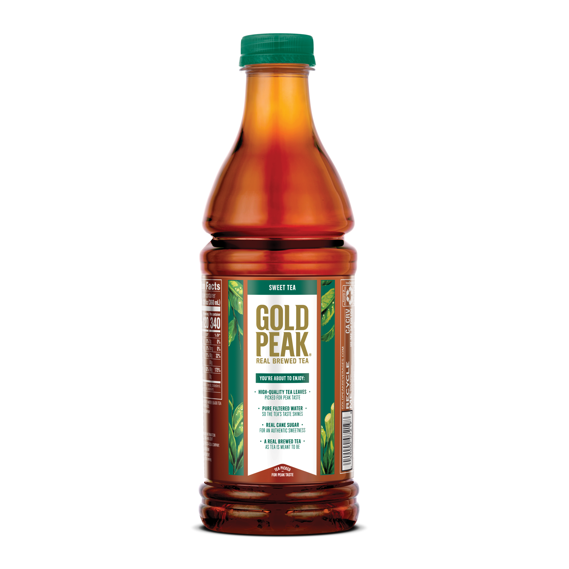 slide 4 of 5, Gold Peak Sweetened Black Tea Bottle, 33.8 fl oz, 33.8 fl oz