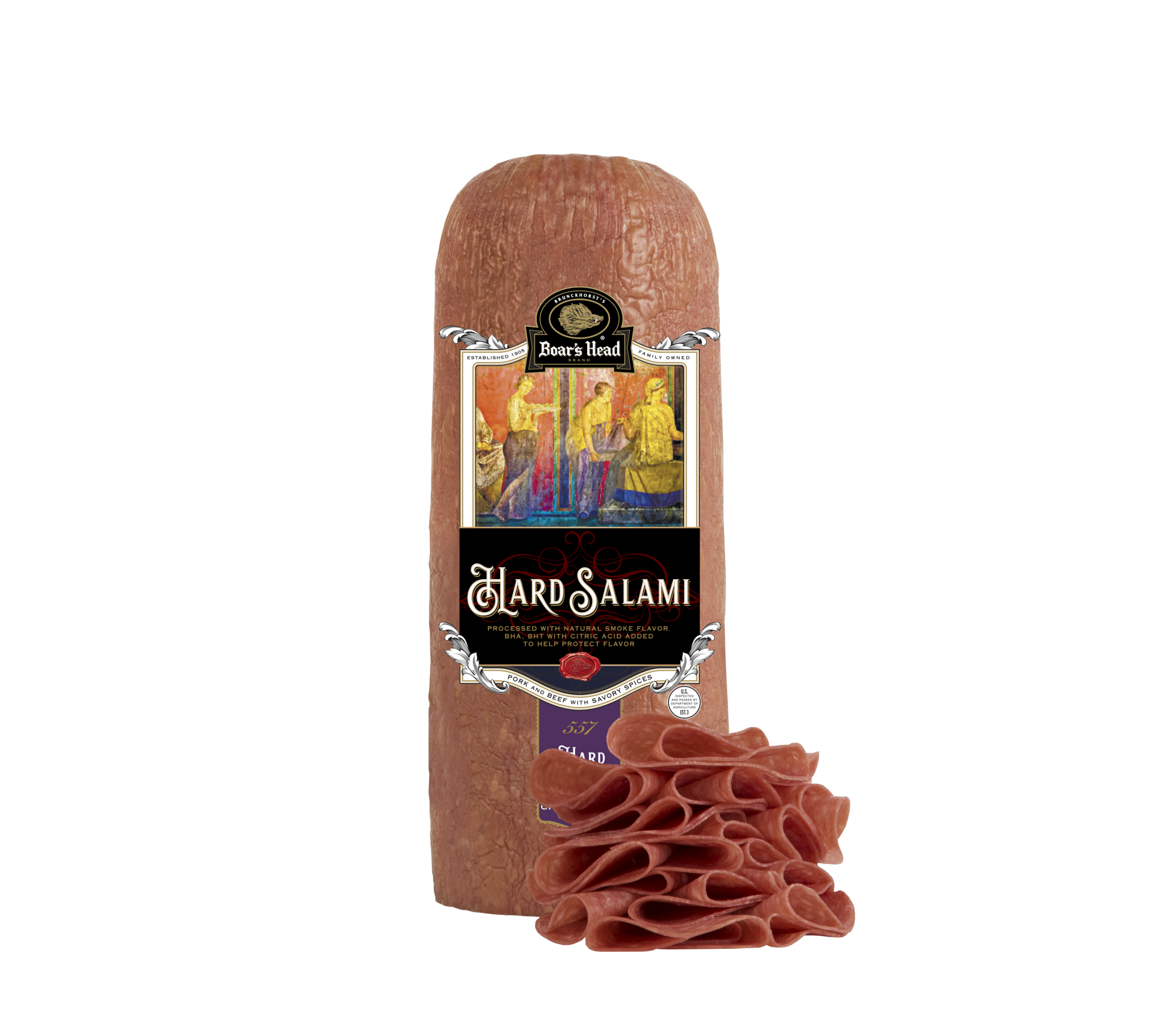 slide 1 of 6, Boar's Head Hard Salami, per lb