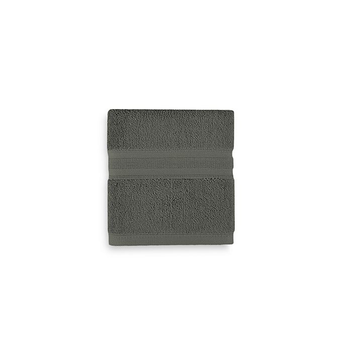 slide 1 of 15, Wamsutta Icon PimaCott Hand Towel - Slate Grey, 1 ct