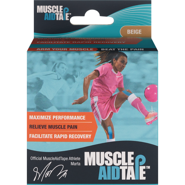 slide 1 of 1, MuscleAidTape Beige Kinesiology Tape 1 ea, 1 ct