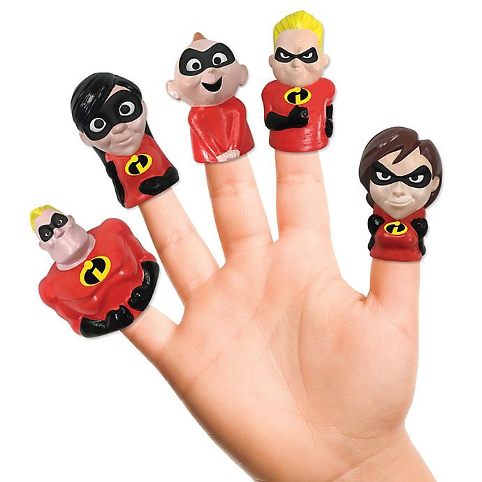 slide 2 of 3, Ginsey Home Solutions Disney Incredibles Bath Finger Puppets, 5 ct