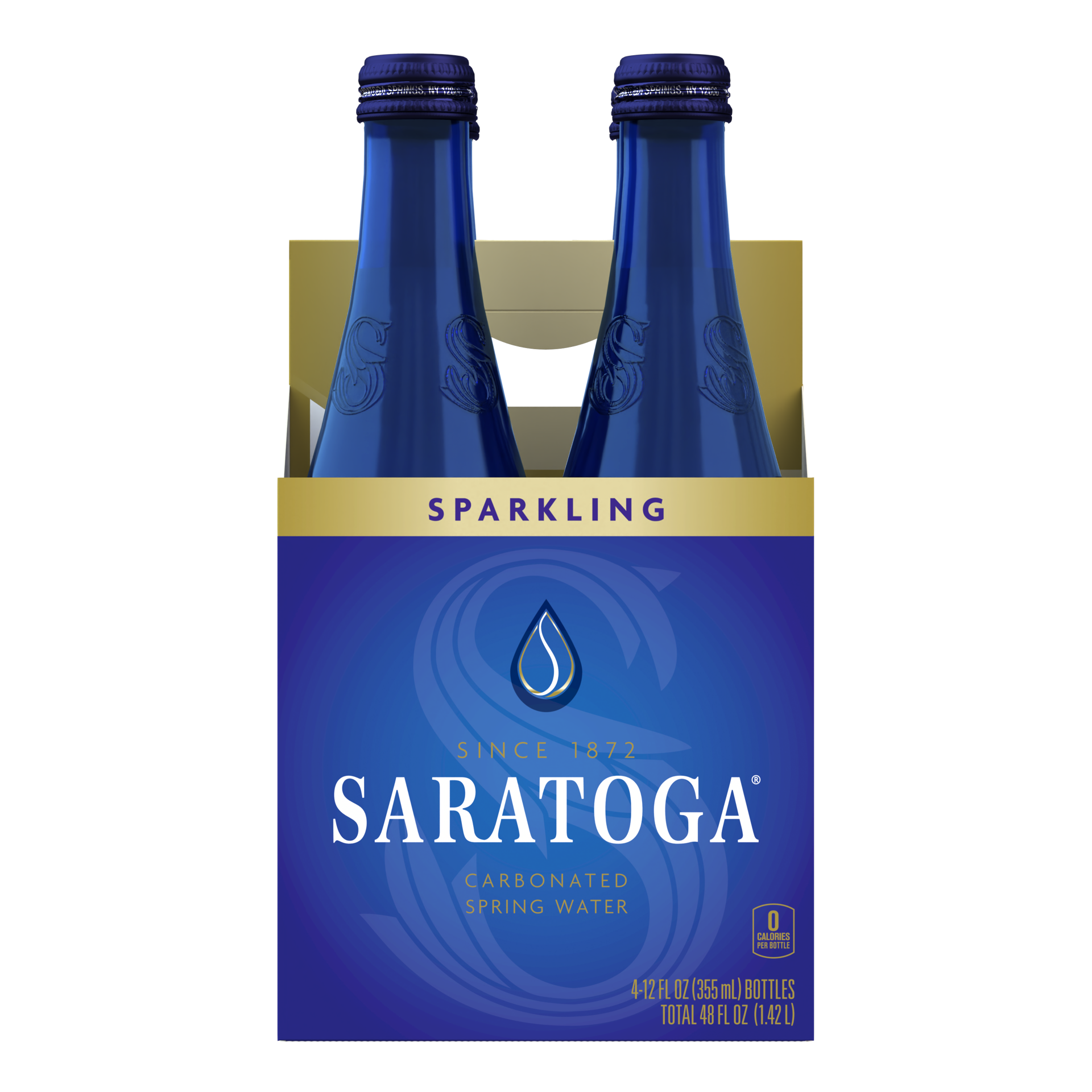 slide 4 of 4, Saratoga Sparkling Spring Water, 4 Pack 12 fl oz Bottles, 12 oz
