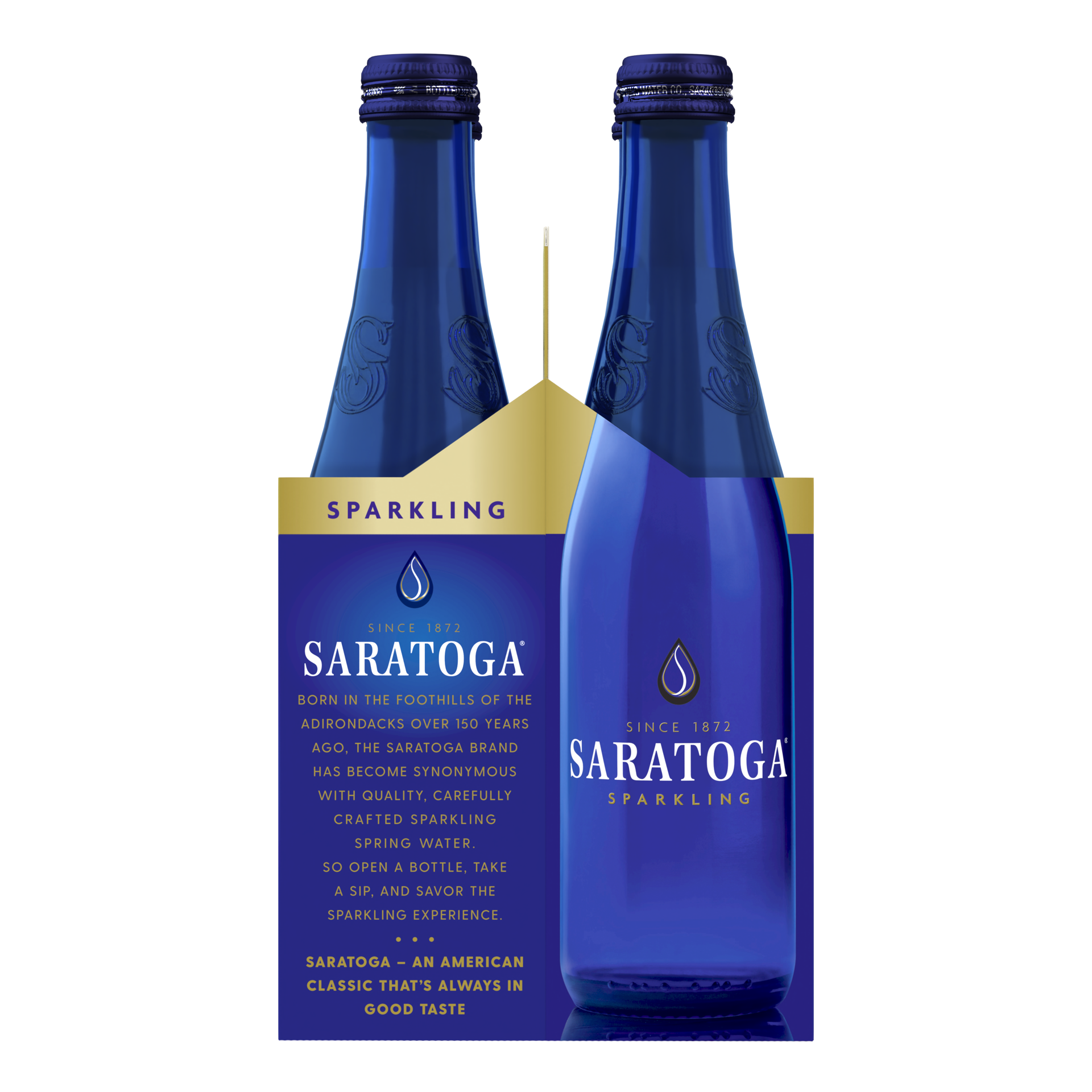 slide 2 of 4, Saratoga Sparkling Spring Water, 4 Pack 12 fl oz Bottles, 12 oz