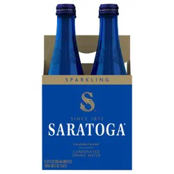 Saratoga Sparkling Spring Water, 4 Pack 12 fl oz Bottles