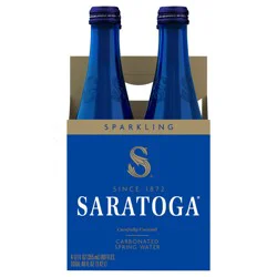 Saratoga Sparkling Spring Water, 4 Pack 12 fl oz Bottles
