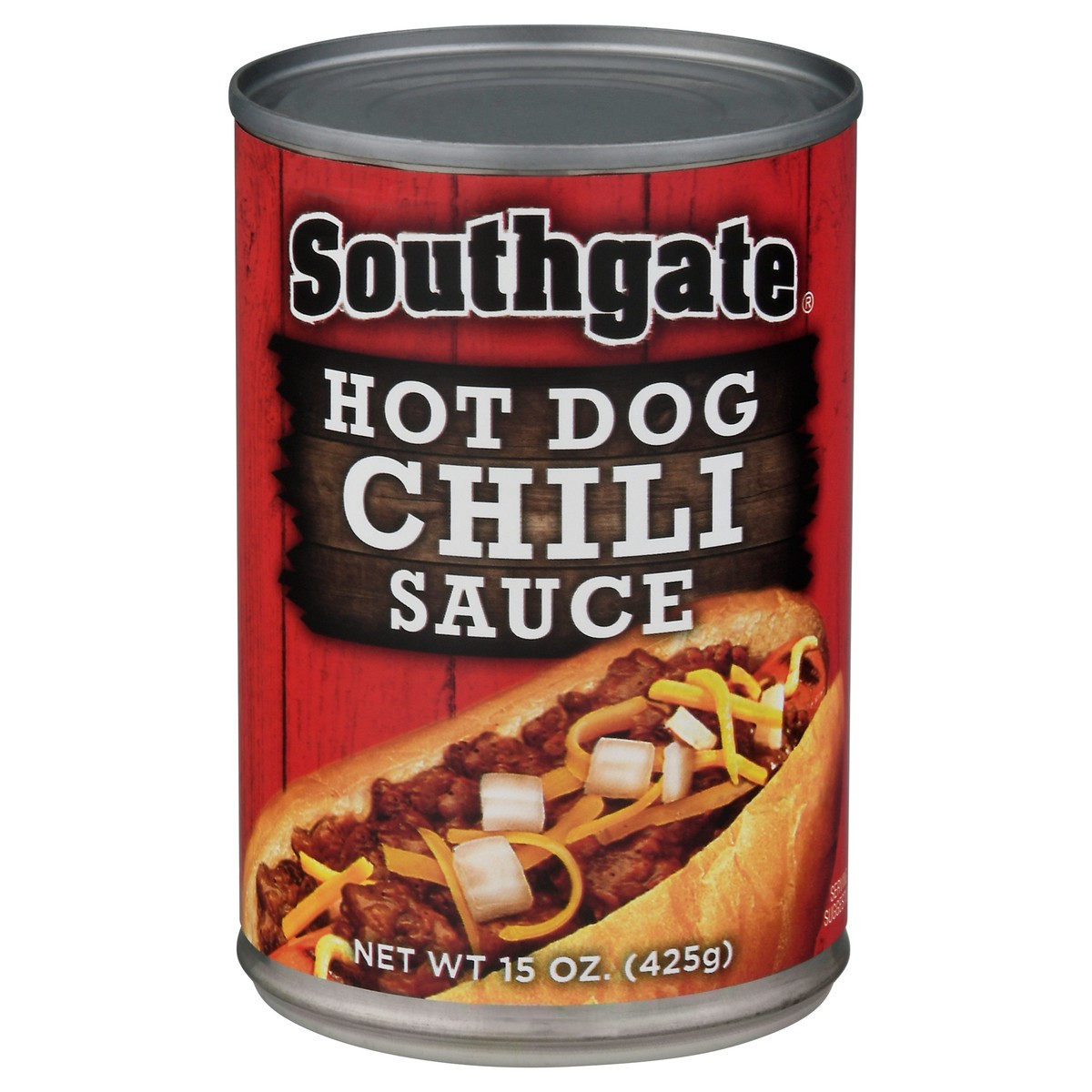 slide 1 of 11, Southgate Hot Dog Chili Sauce, 15 oz