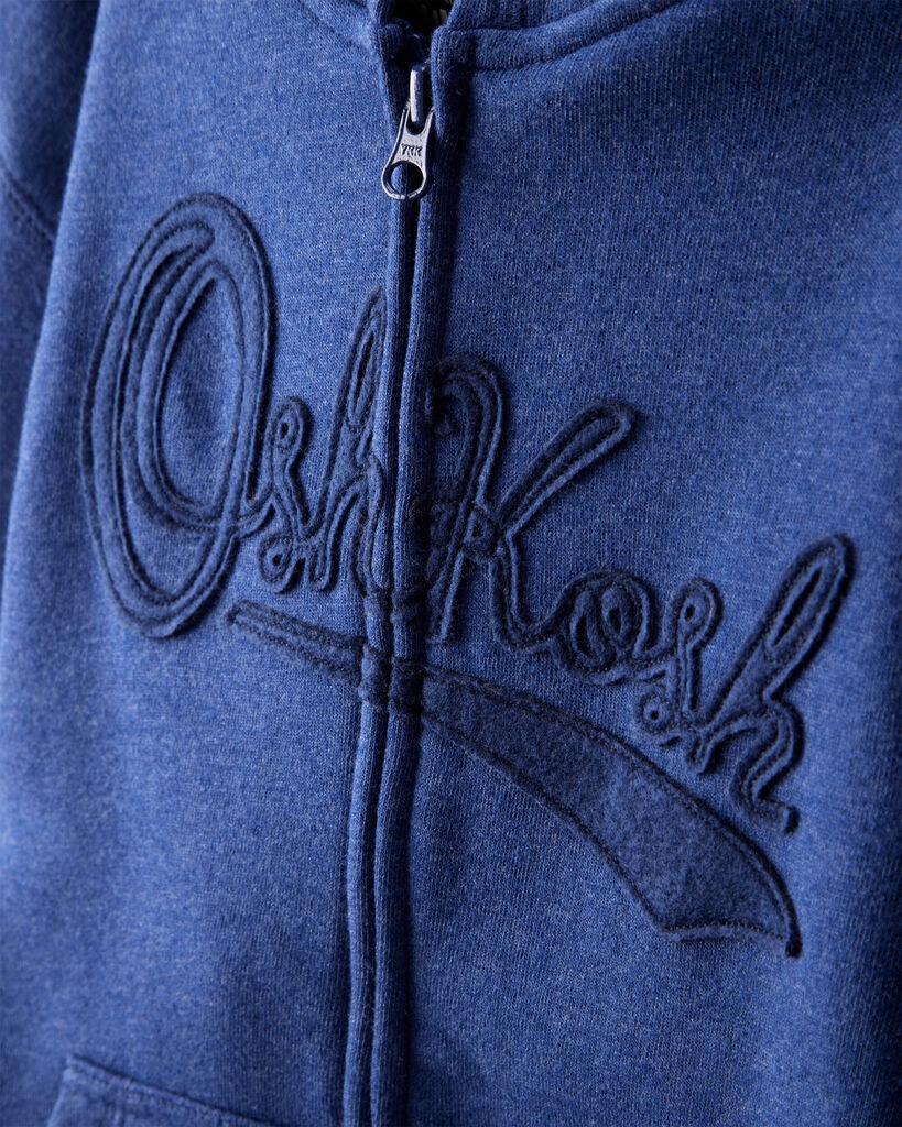 slide 3 of 3, Oshkosh Boys OshKosh Fleece Logo Zip Jacket - Blue Blue 14, 1 ct