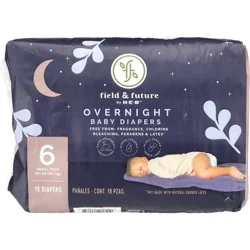Field & Future by H-E-B Small Pack Baby Overnight Diapers - Size 6