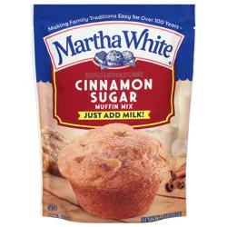 Martha White Cinnamon Sugar Muffin Mix, 7.4 oz Bag