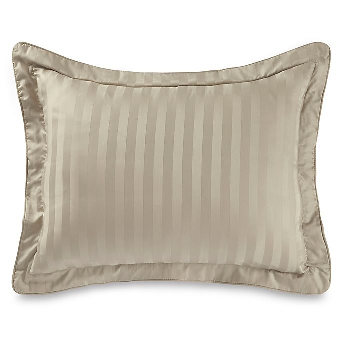 slide 1 of 1, Wamsutta 500-Thread-Count PimaCott Damask King Pillow Sham - Taupe, 1 ct