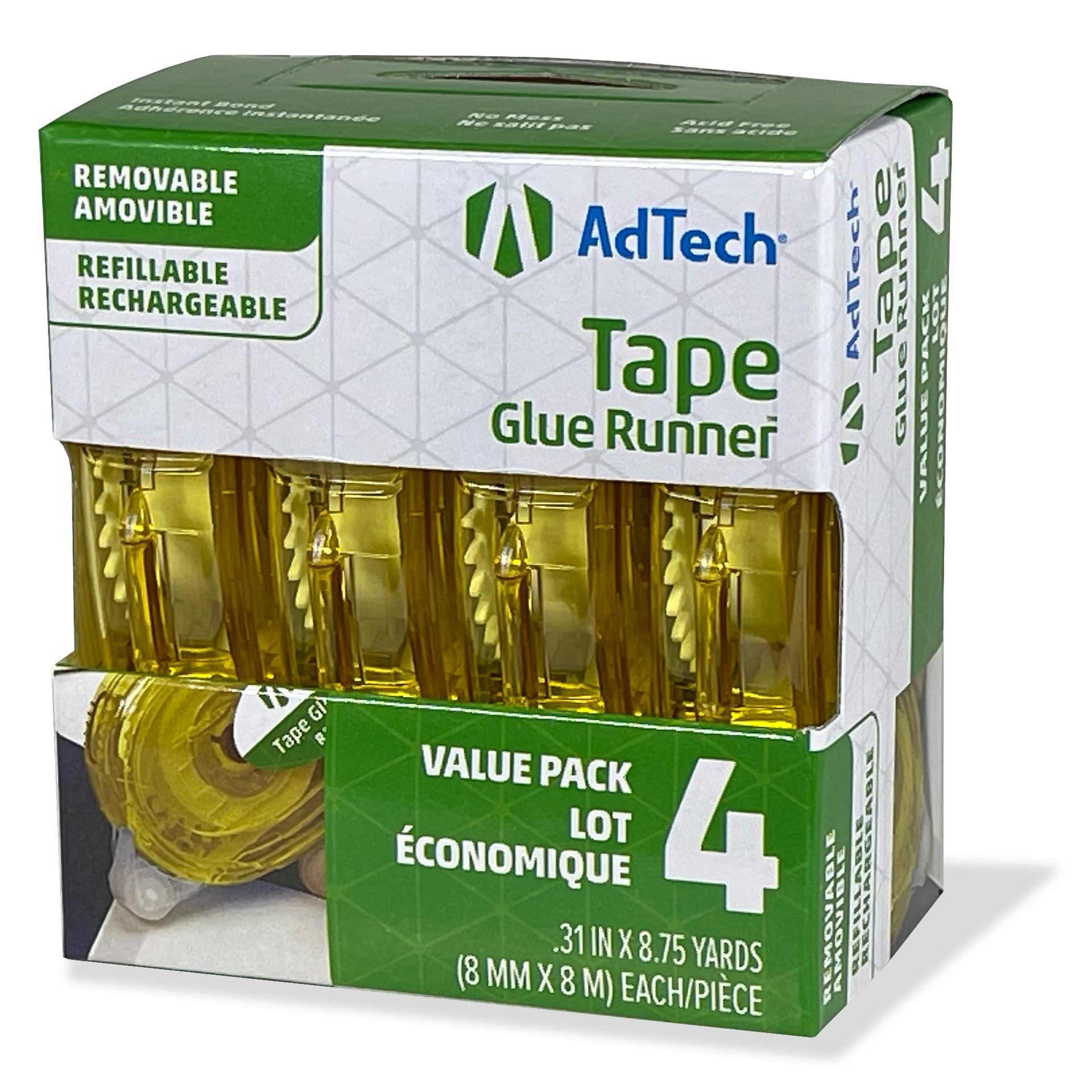 slide 5 of 7, Adtech Removable Tape Glue Runner, 4ct., 4 ct