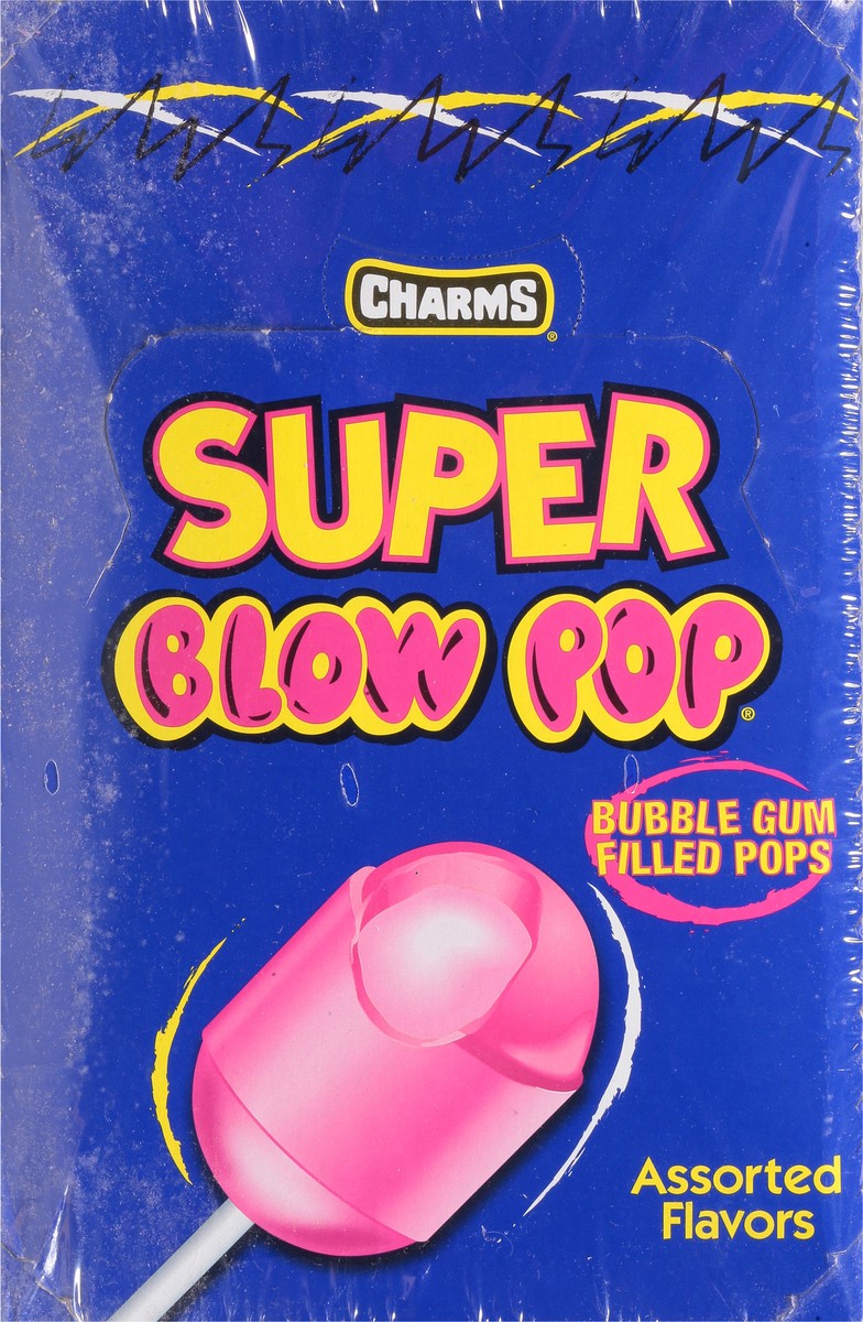 slide 11 of 12, Charms Super Assorted Flavors Blow Pop 48 ea, 48 ct