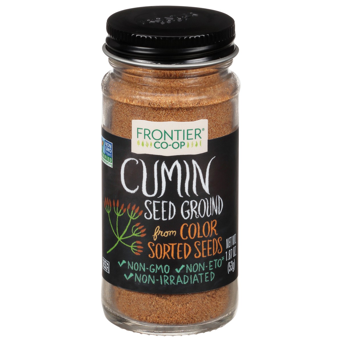 slide 1 of 9, Frontier Co-Op Frontier Cumin Seed Ground, 1.87 oz