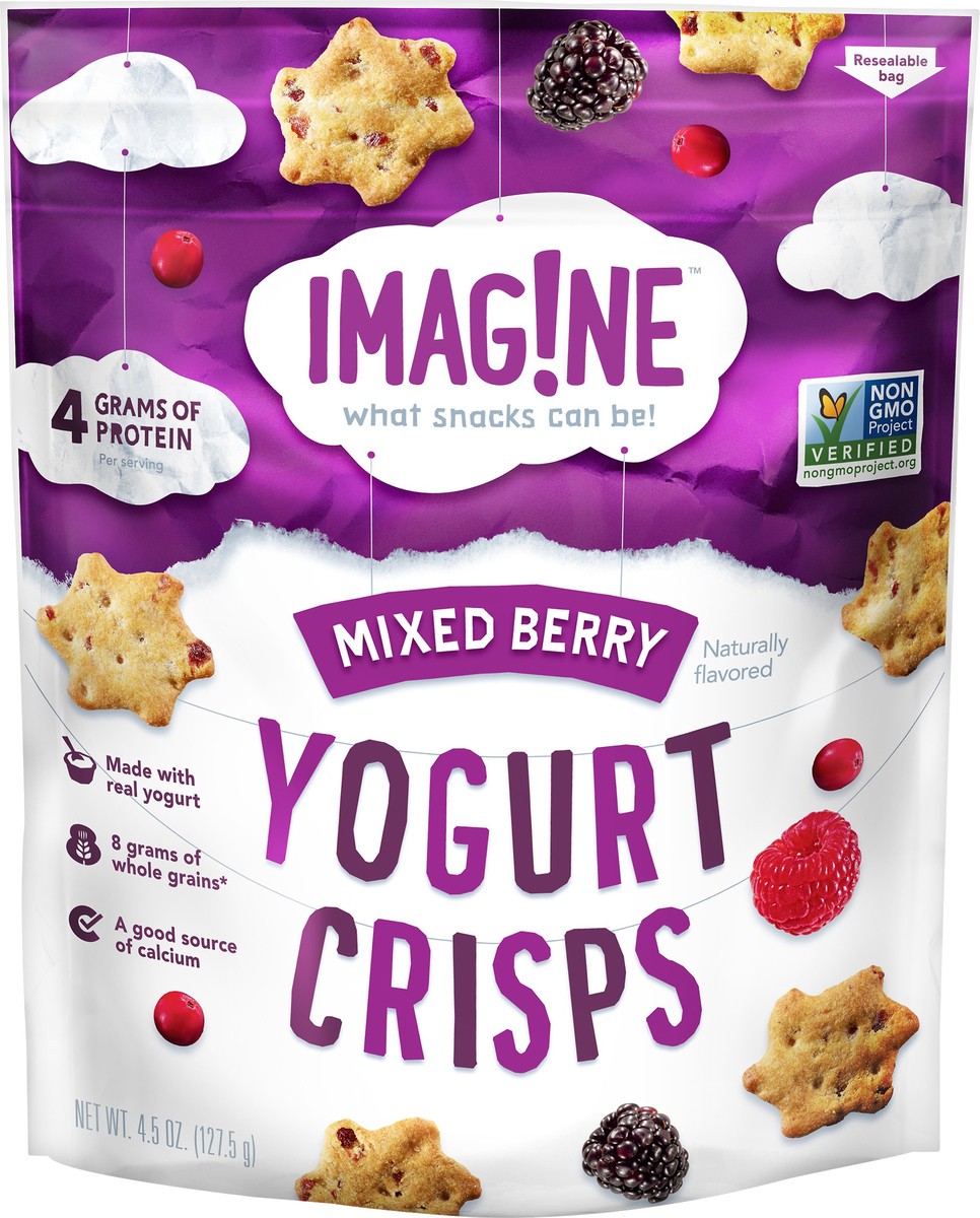 slide 4 of 5, Imag!ne Yogurt Crisps Mixed Berry 4.5 Oz, 4.5 oz