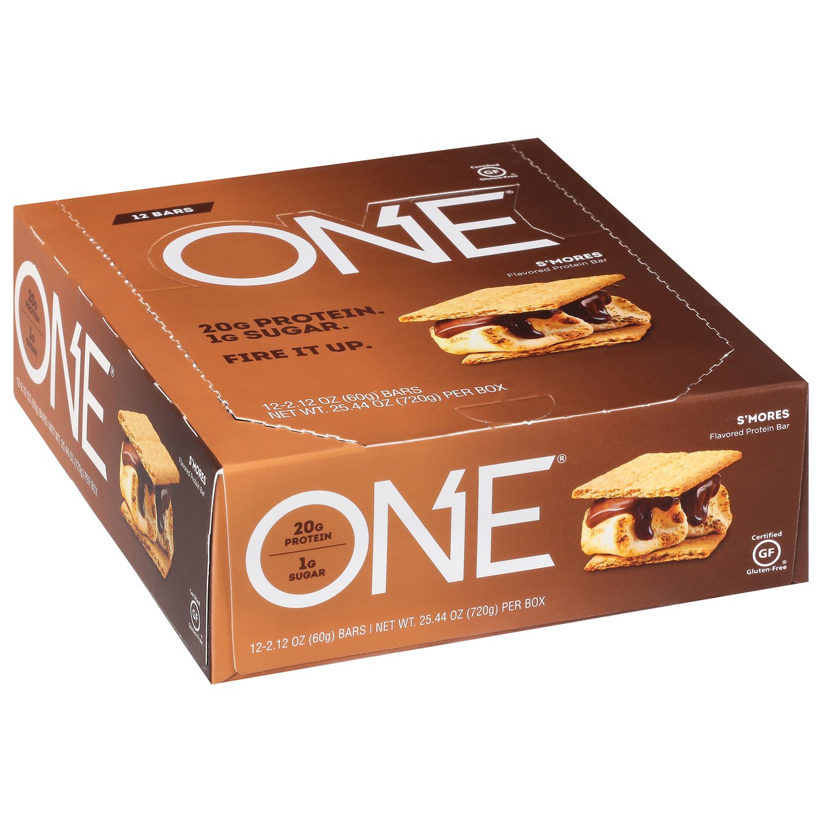 slide 9 of 14, One S'mores Flavored Protein Bars 12 ea, 25.44 oz