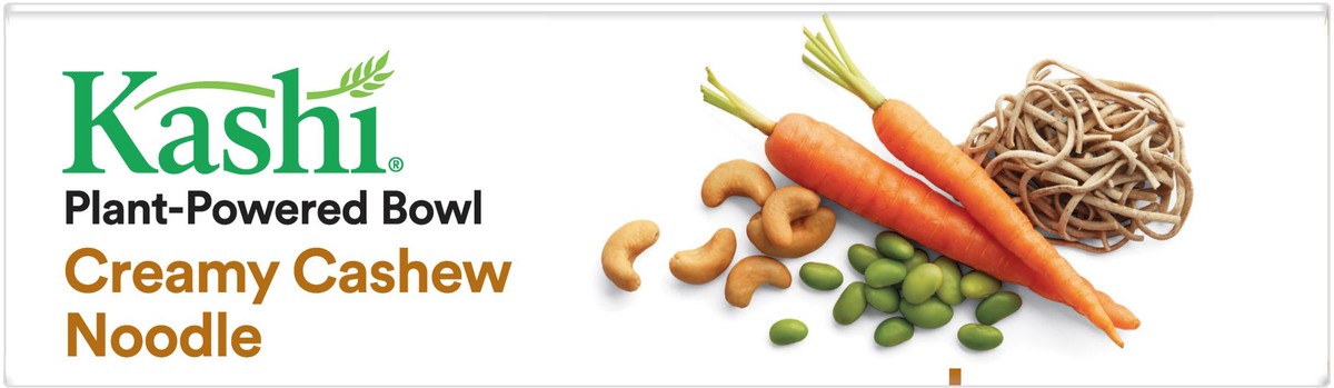 slide 5 of 10, Kashi Plant-Based Protein Bowl, Creamy Cashew Noodle, 8 Oz, Box, Frozen, 8 oz