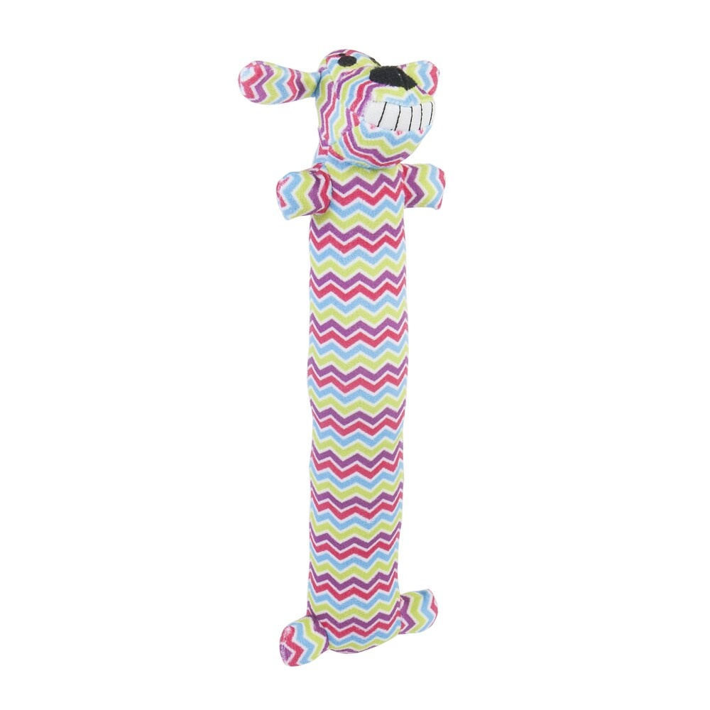 slide 1 of 1, Multipet Loofa Zigzag Dog Toy, 12 in