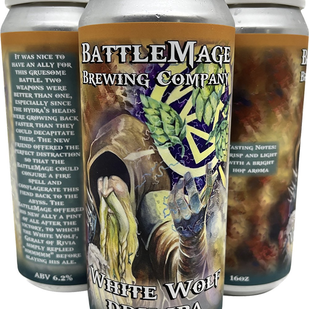 slide 1 of 1, Battlemage White Wolf, 4 ct; 16 oz