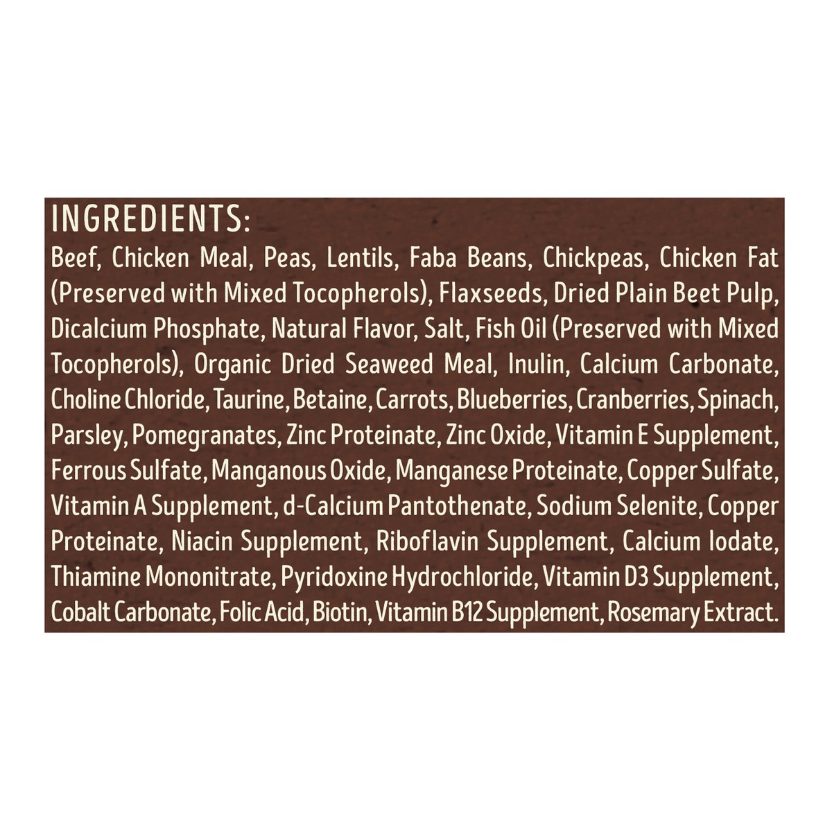 slide 3 of 5, Supreme Source Grain-Free Beef, Chicken Meal, and Lentil Recipe Dog Food 22 lb, 22 lb