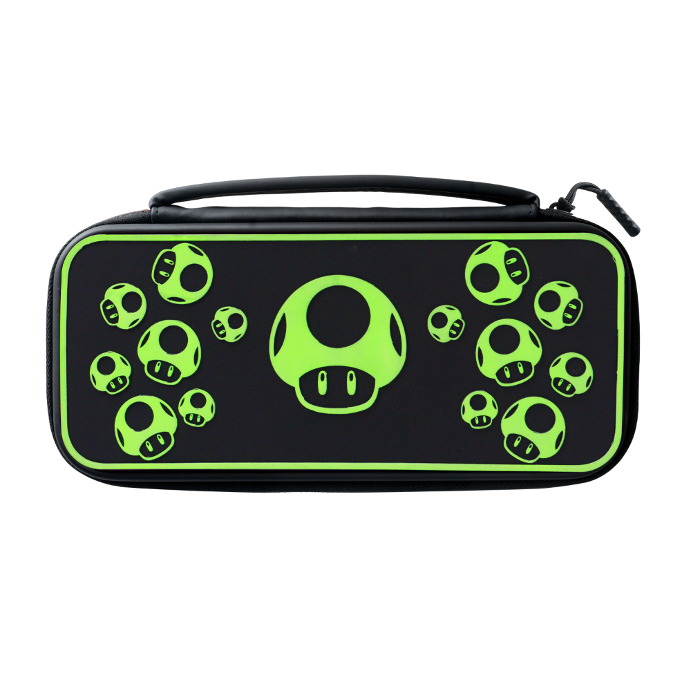 slide 6 of 6, PDP Travel Case Plus GLOW: 1-Up Mushroom For Nintendo Switch & Switch Lite - OLED Model, 1 ct