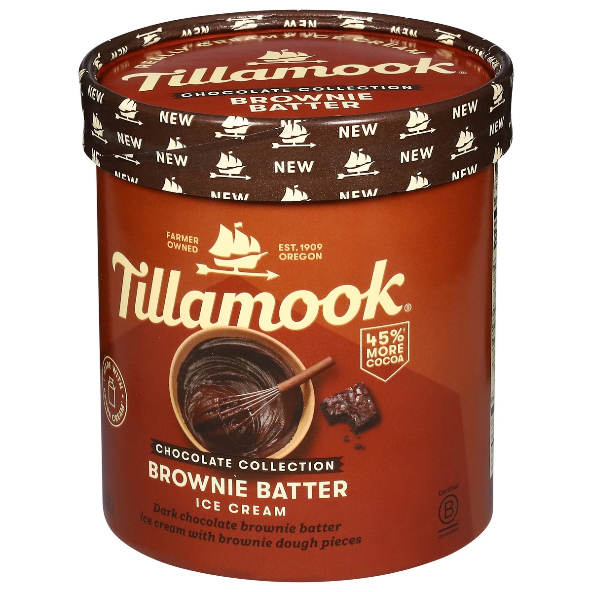 slide 5 of 13, Tillamook Brownie Batter Ice Cream 1.5 qt, 1.5 qt