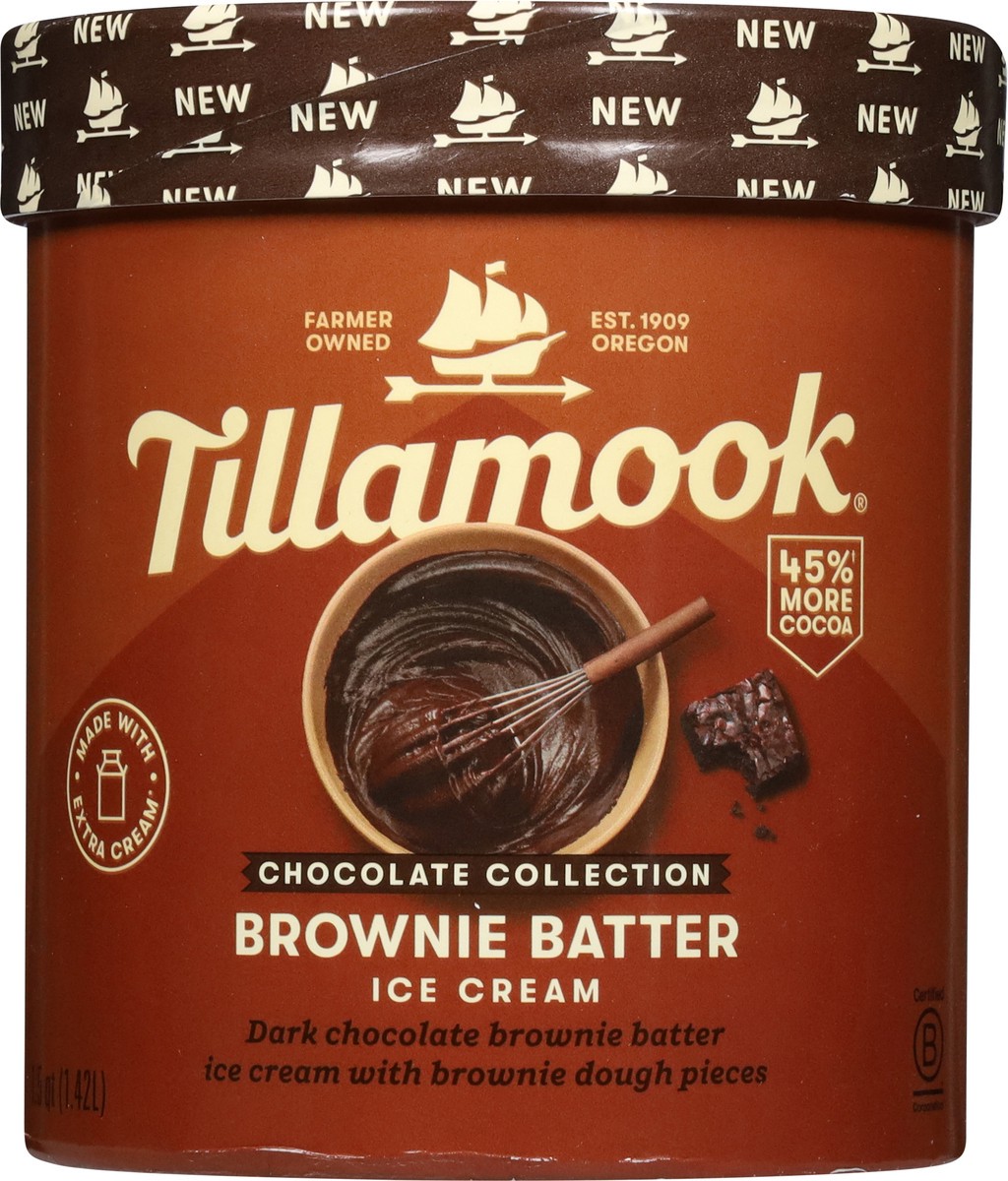 slide 7 of 13, Tillamook Brownie Batter Ice Cream 1.5 qt, 1.5 qt