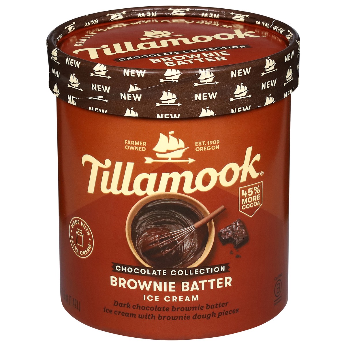 slide 11 of 13, Tillamook Brownie Batter Ice Cream 1.5 qt, 1.5 qt