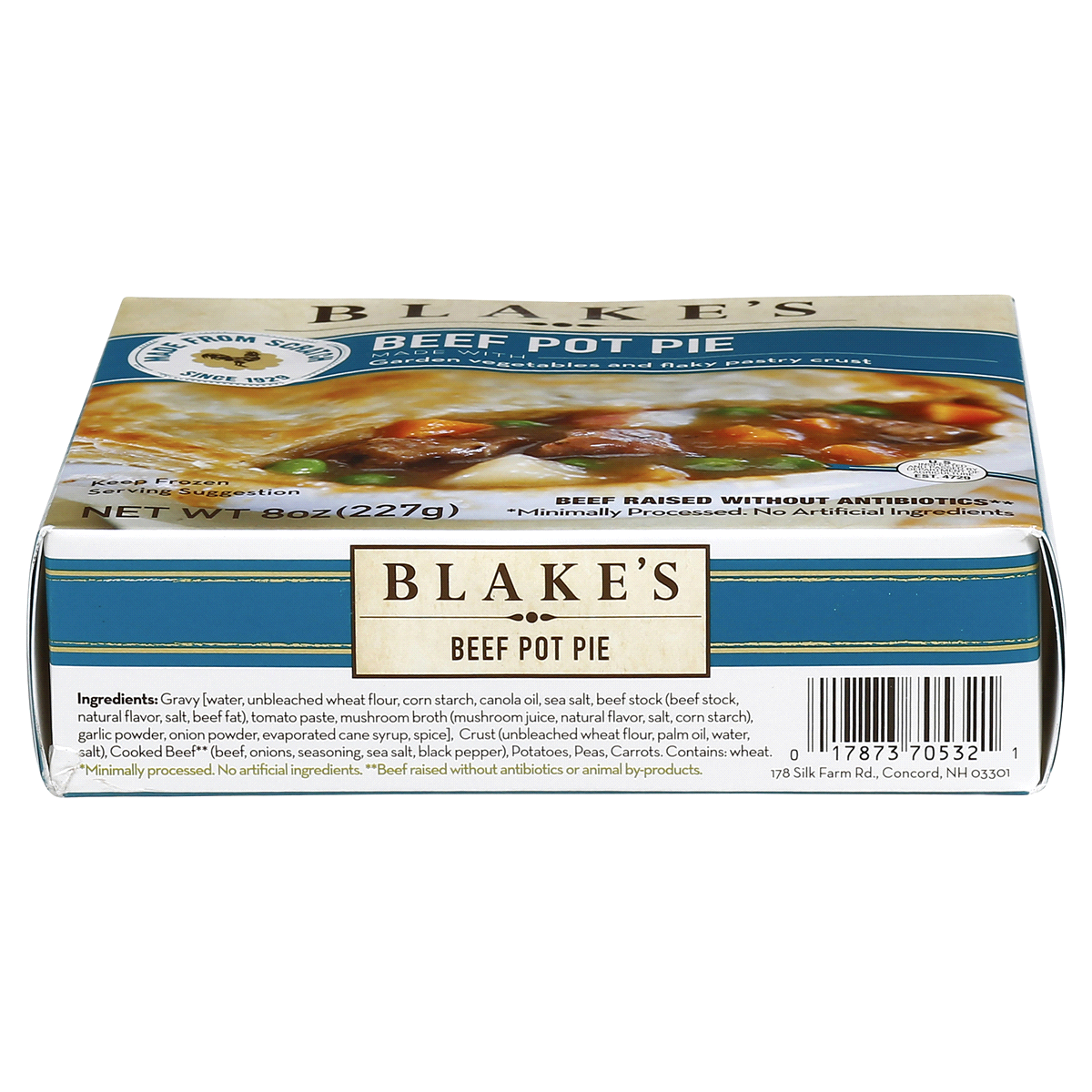 slide 3 of 7, BLAKE'S Beef Pot Pie with Garden Vegetables, All Natural, 8 oz., 8 oz