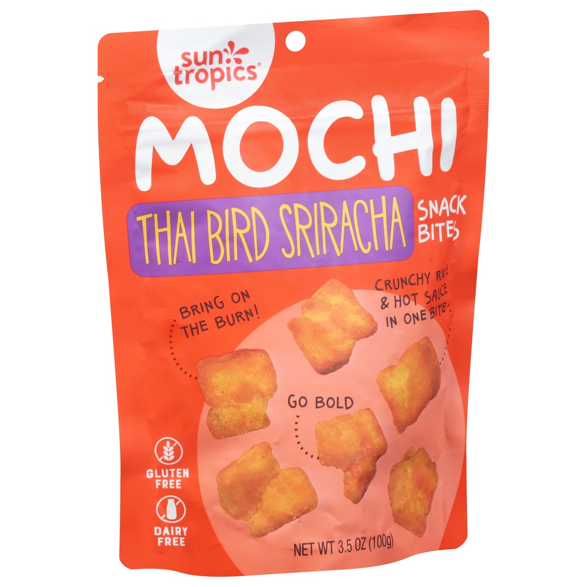 slide 2 of 9, Sun Tropics Thai Bird Sriracha Mochi Snack Bites 3.5 oz, 3.5 oz