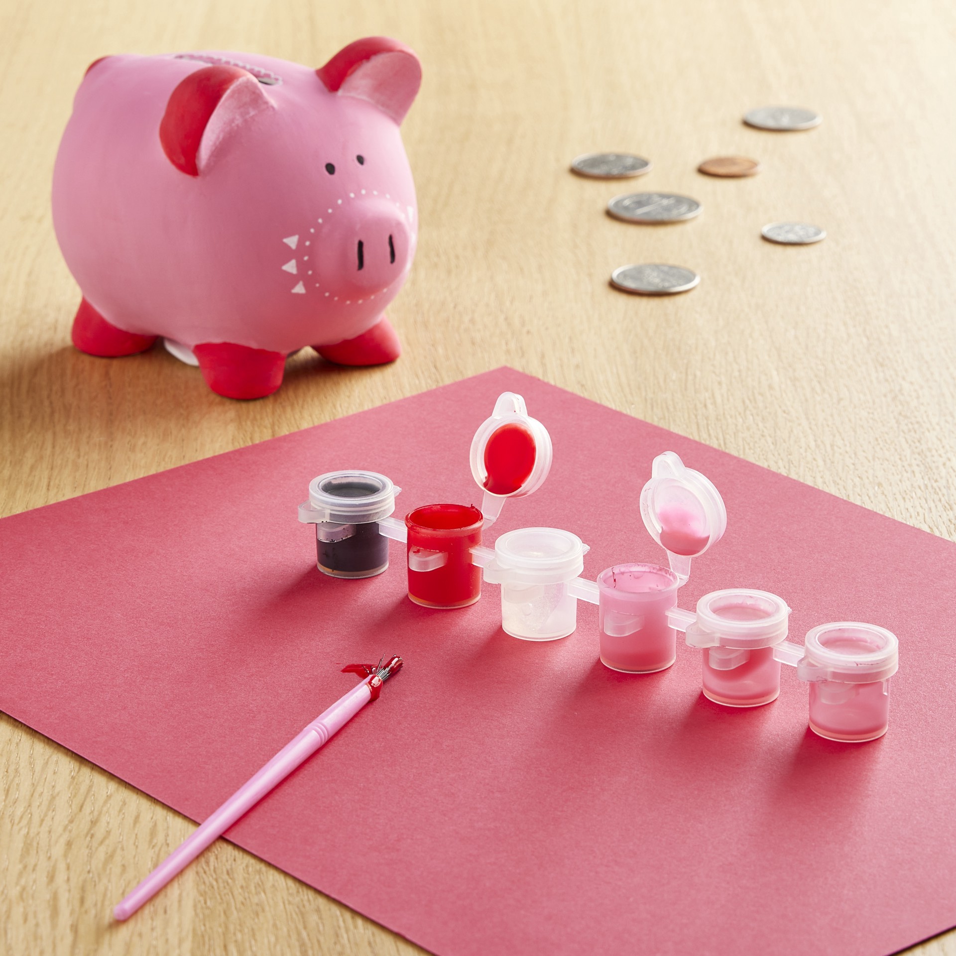 slide 4 of 4, 3d Piggy Bank Ceramic Kit By Creatology, 4.25 in x 3.15 in x 3.46 in