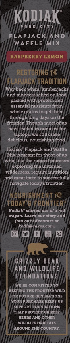 slide 4 of 8, Kodiak Cakes Flapjack & Waffle Mix, Raspberry Lemon, 16 oz (Seasonal), 16 oz