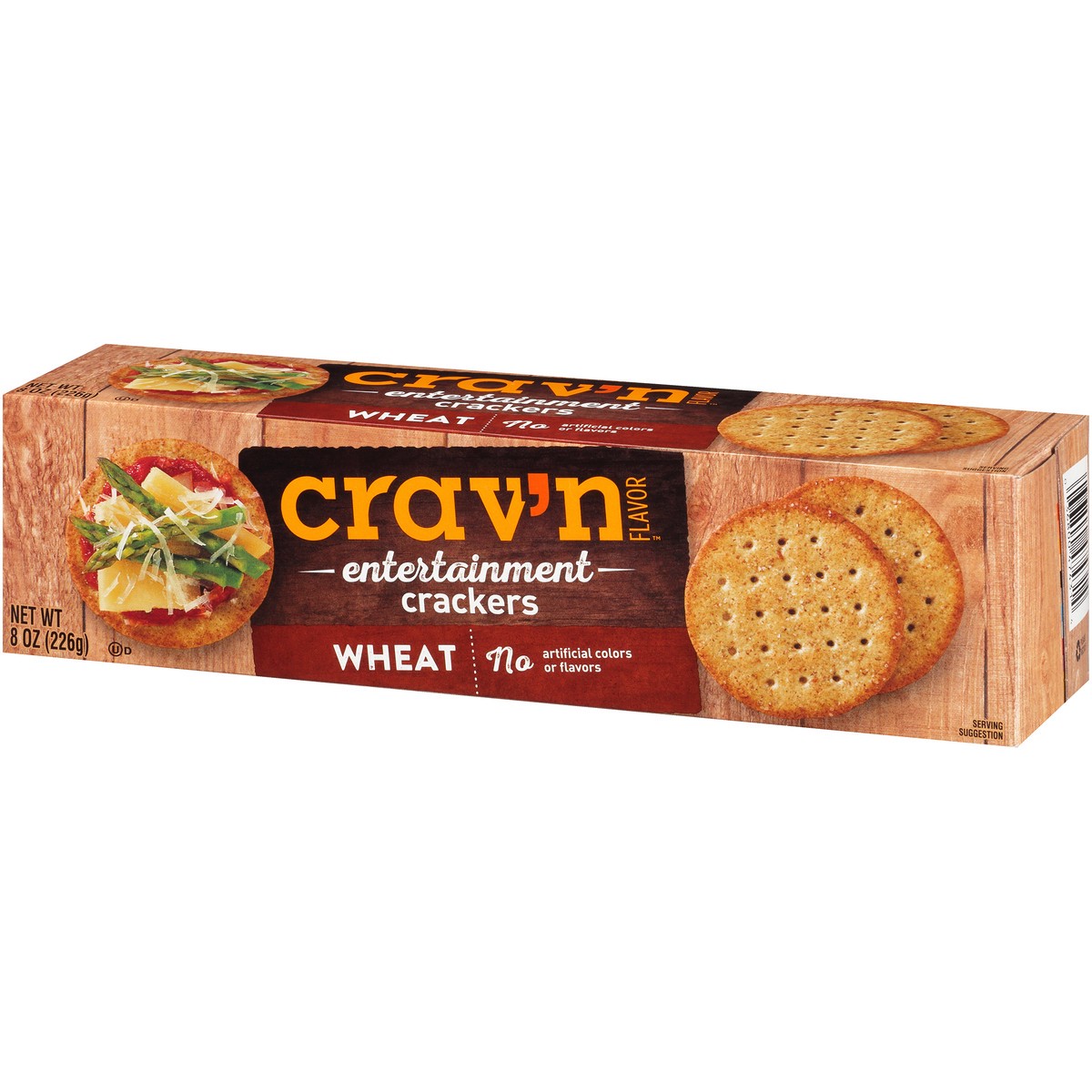slide 8 of 9, Crav'n Flavor Wheat Entertainment Crackers 8 oz, 8 oz