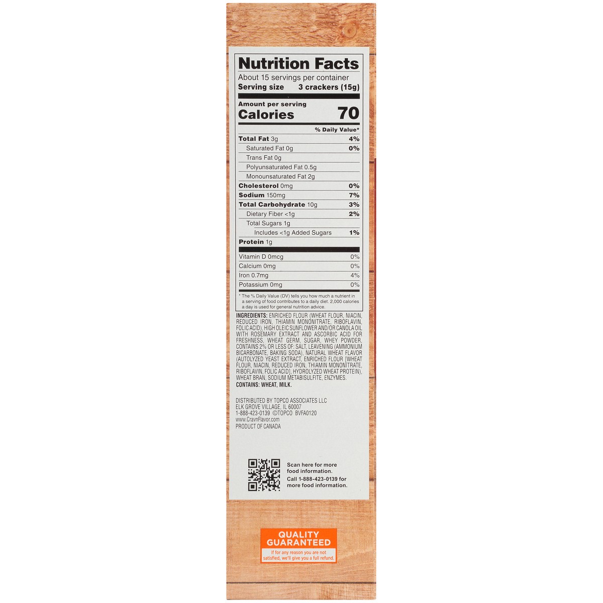 slide 9 of 9, Crav'n Flavor Wheat Entertainment Crackers 8 oz, 8 oz