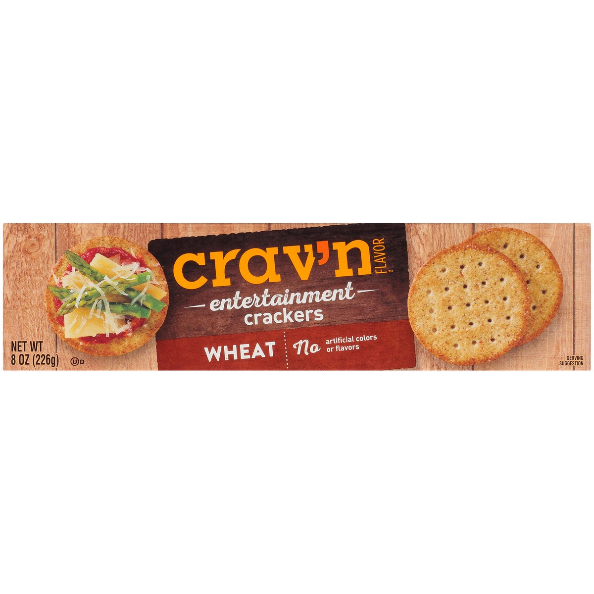 slide 2 of 9, Crav'n Flavor Wheat Entertainment Crackers 8 oz, 8 oz