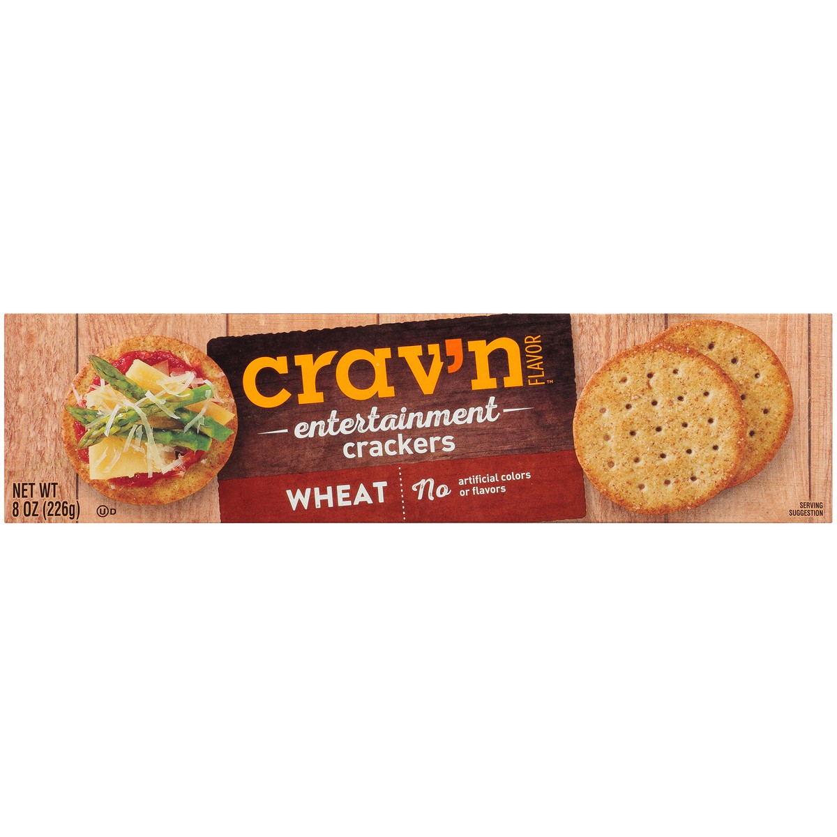 slide 5 of 9, Crav'n Flavor Wheat Entertainment Crackers 8 oz, 8 oz