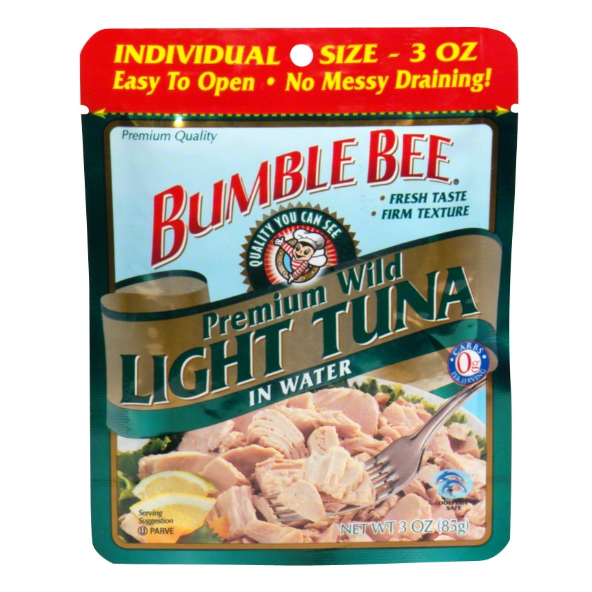 slide 1 of 1, Bumble Bee Premium Light Tuna Pouch, 2.5 oz