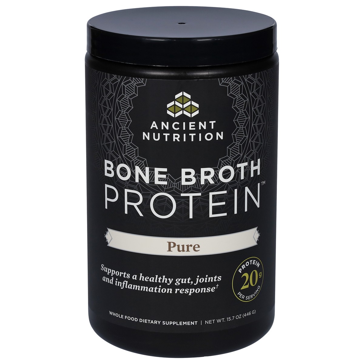 slide 1 of 9, Ancient Nutrition Pure Bone Broth Protein 15.7 oz, 15.7 oz