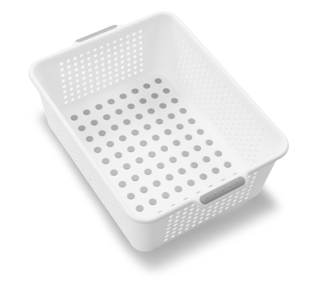 slide 1 of 1, madesmart Medium Basket - White, 1 ct