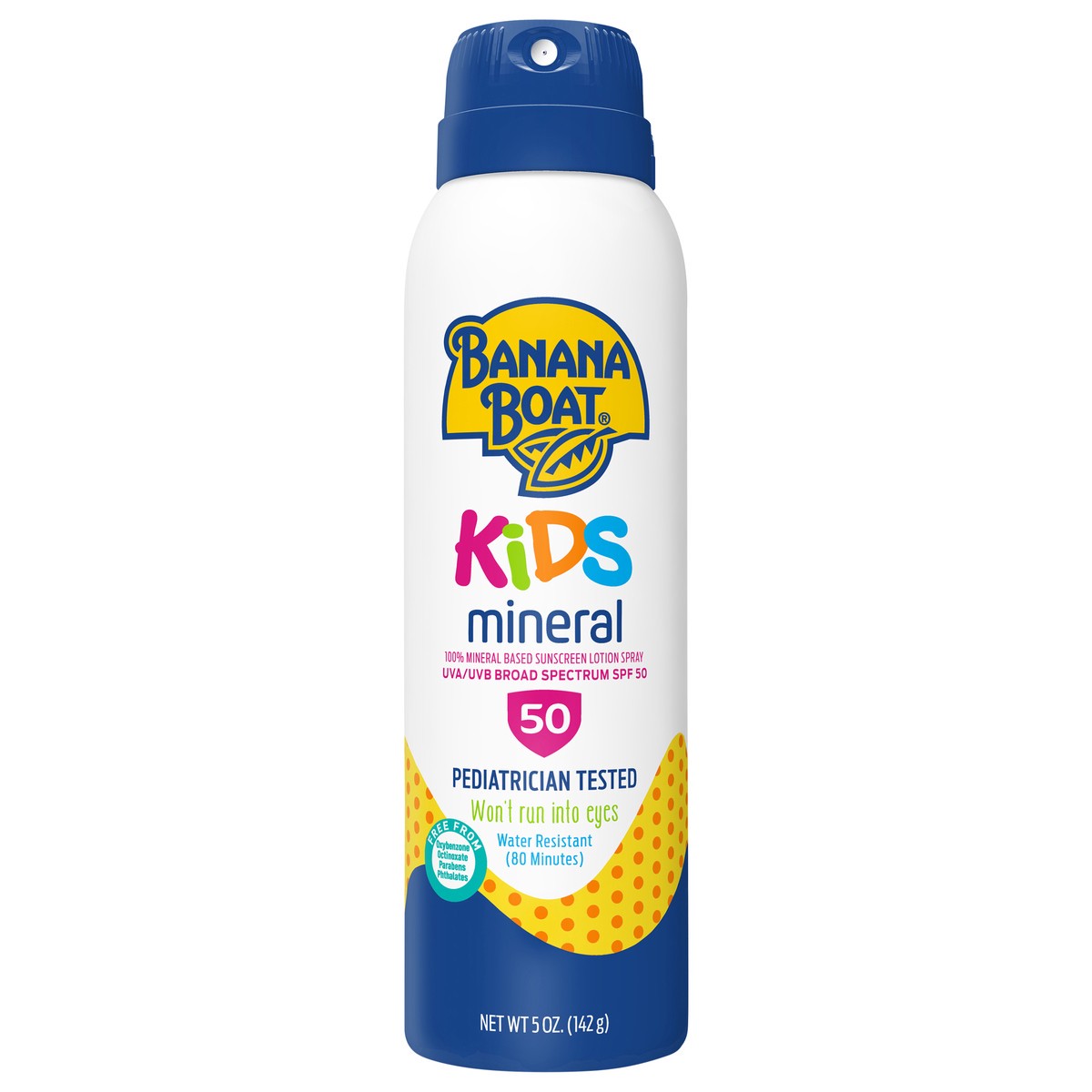 slide 1 of 8, Banana Boat 100% Mineral Kids C-Spray SPF 50, 5oz, 5 oz