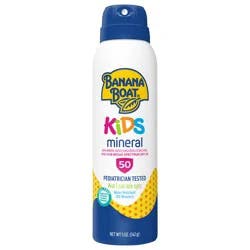 Banana Boat 100% Mineral Kids C-Spray SPF 50, 5oz