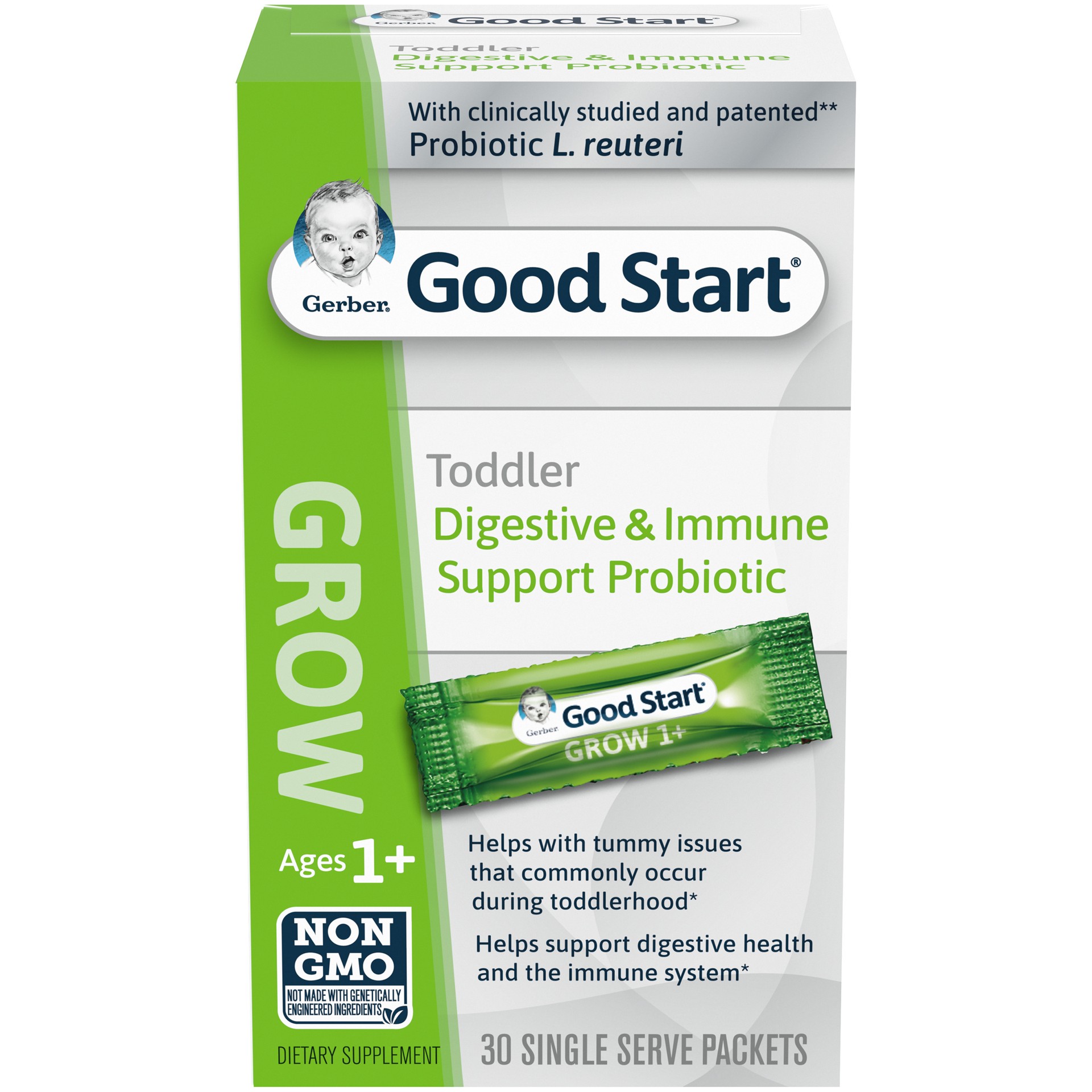 slide 1 of 9, Good Start Grow Toddler Digestive & Immune Support Probiotic Dietary Supplement, 0.31 oz