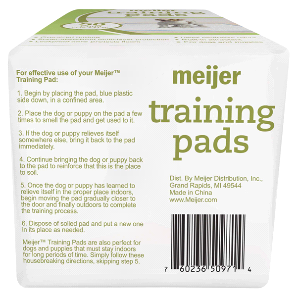 slide 7 of 17, Meijer Pet Training Pads, 21, 50 ct