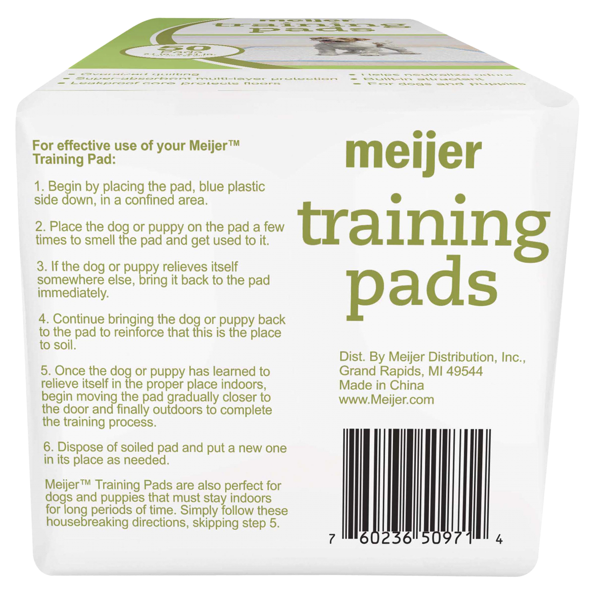 slide 3 of 17, Meijer Pet Training Pads, 21, 50 ct