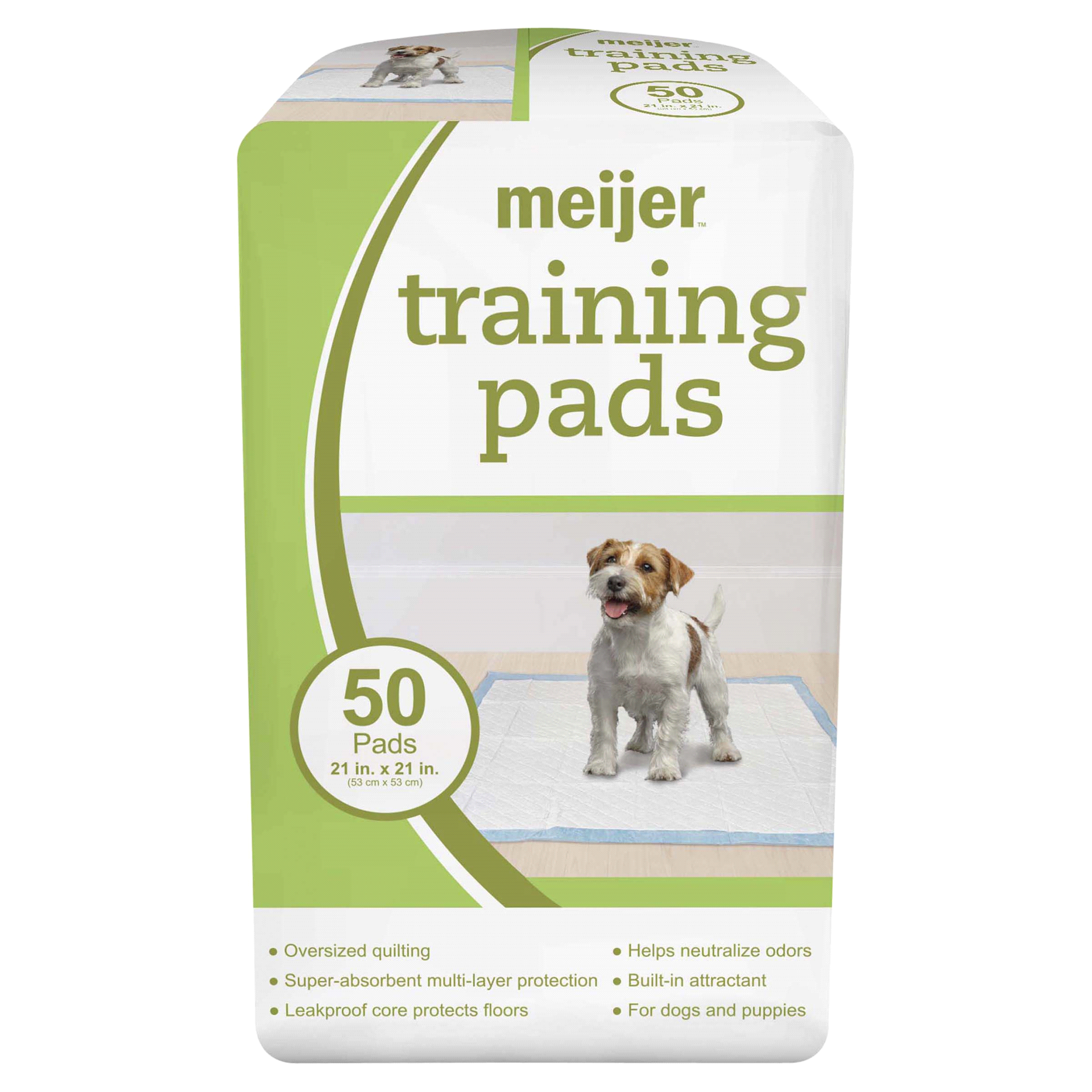 slide 4 of 17, Meijer Pet Training Pads, 21, 50 ct