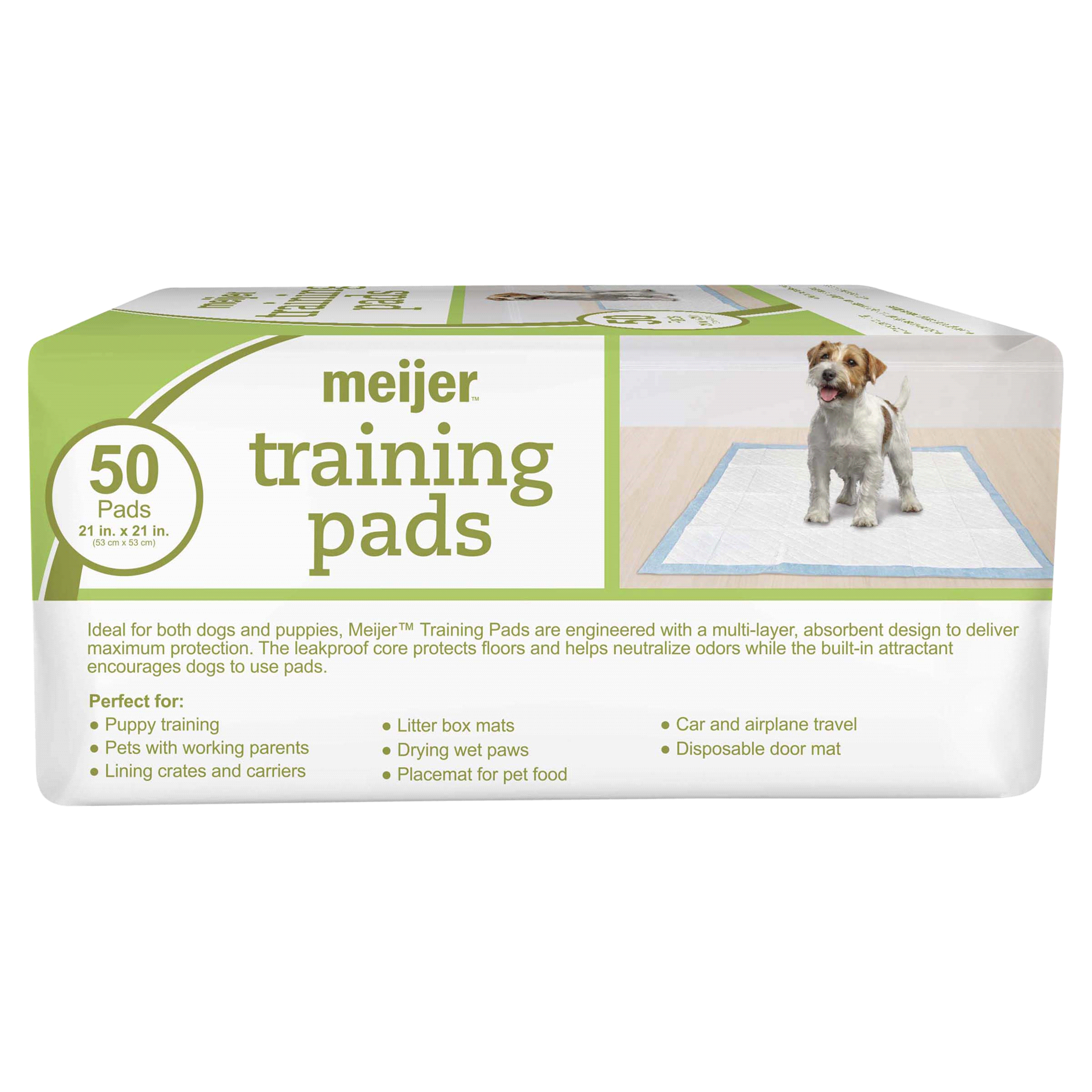 slide 14 of 17, Meijer Pet Training Pads, 21, 50 ct