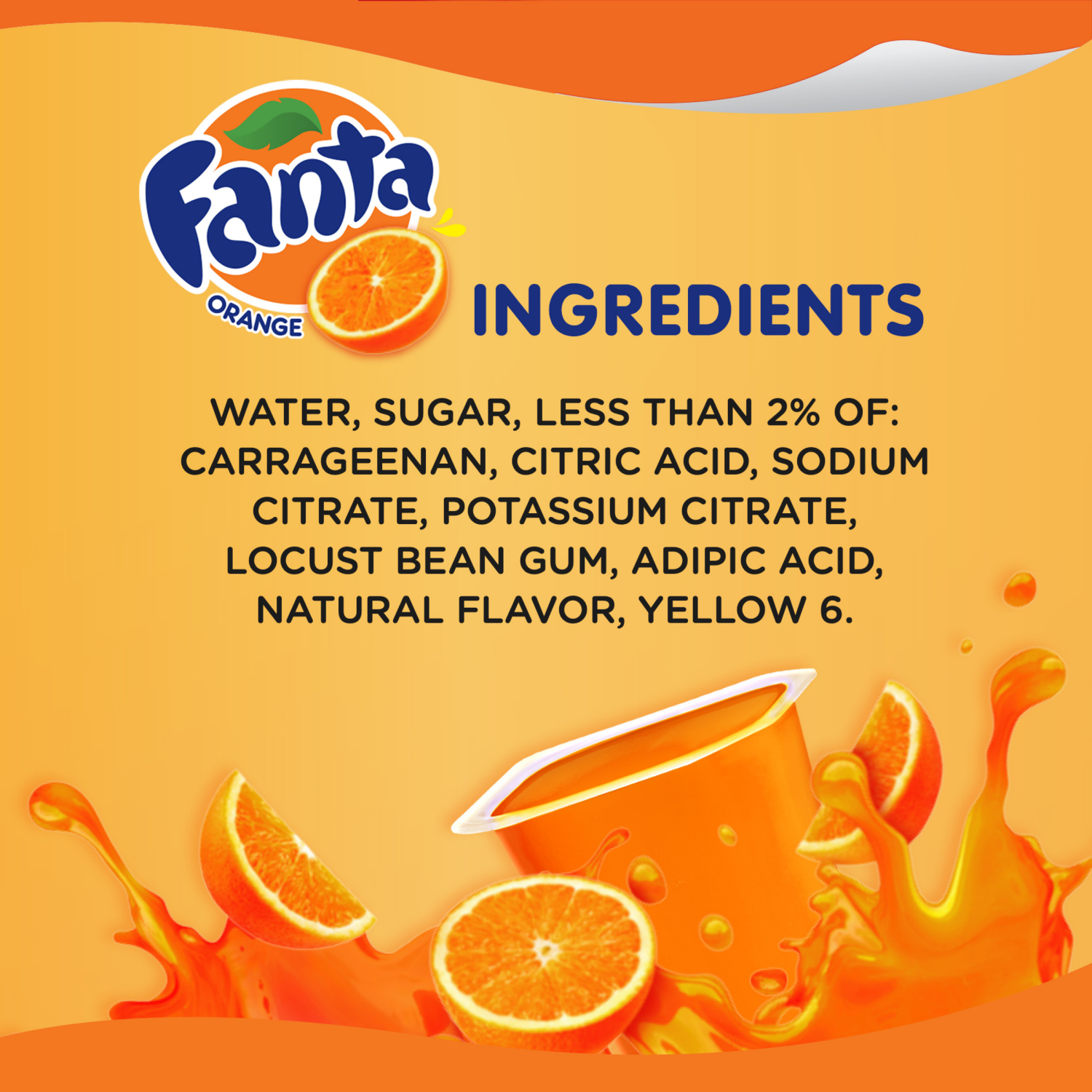 slide 5 of 8, Snack Pack Fanta Orange Juicy Gels 6 - 3.25 oz Cups, 6 ct