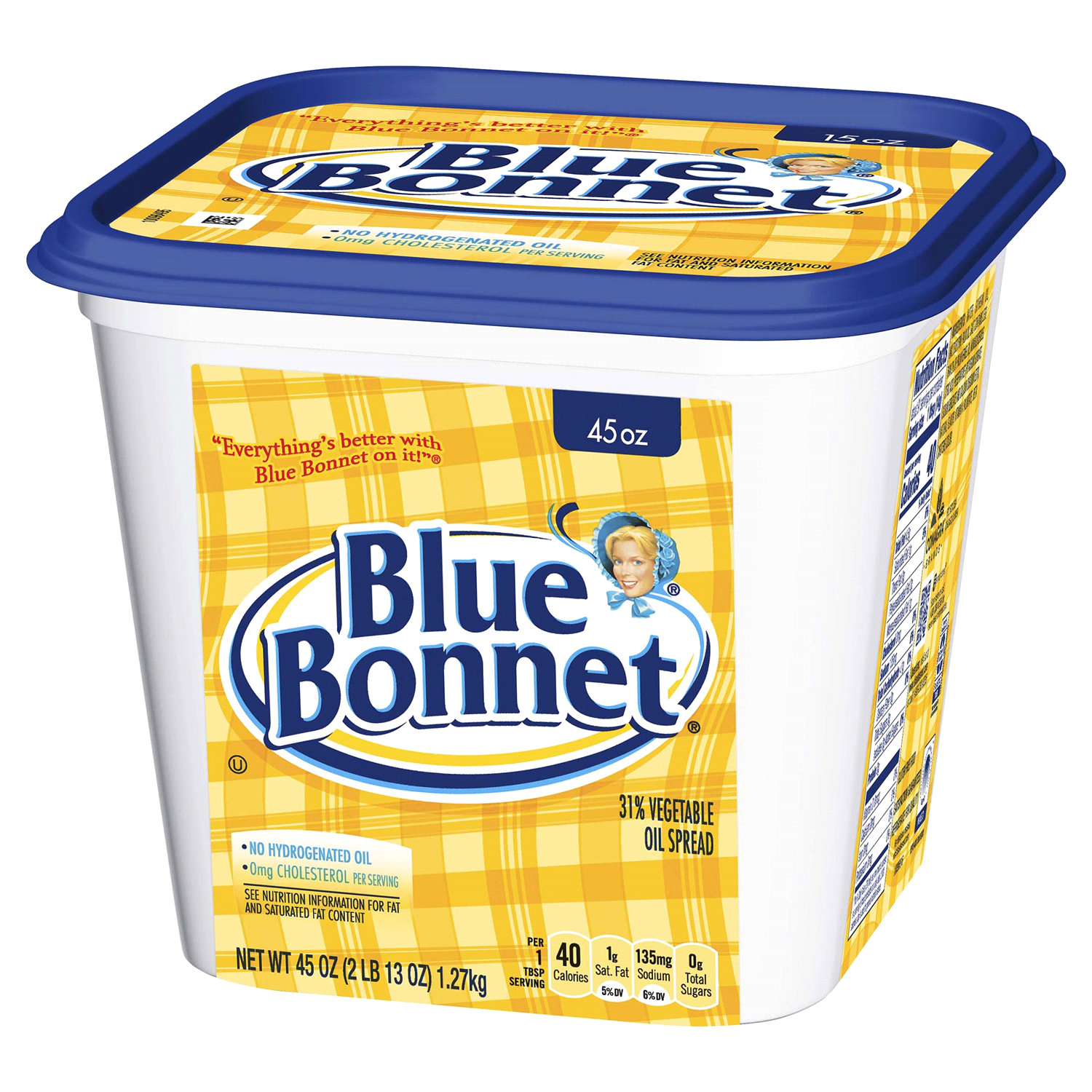 slide 2 of 4, Bluebonnet Nutrition 31% Vegetable Oil Spread 45 oz, 45 oz