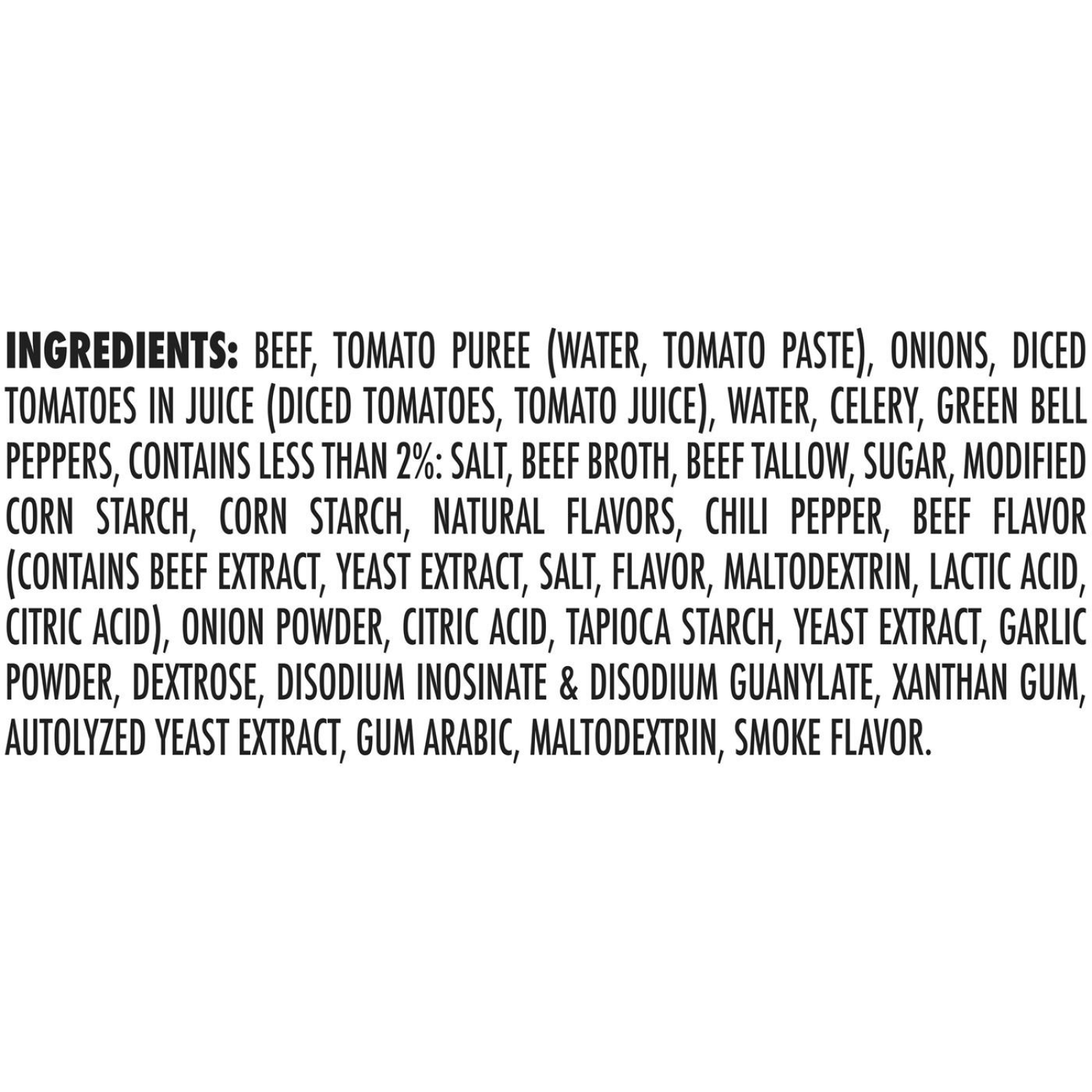 slide 2 of 2, Wendy's Chili No Beans, 33g Protein Per Serving, Canned Chili, 15 oz. Can, 15 oz